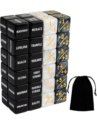 48 Pieces Abilities Keywords Counter Dice MTG