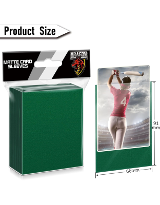 Green 100 Pcs Card Sleeves