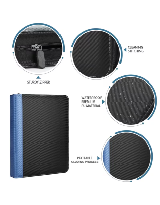 Carbon Fiber-patterned Spliced Card Binder